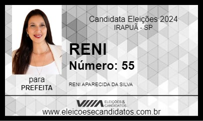 Candidato RENI SILVA 2024 - IRAPUÃ - Eleições