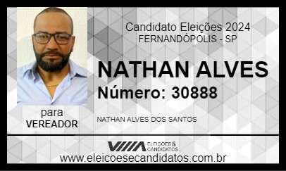 Candidato NATHAN ALVES 2024 - FERNANDÓPOLIS - Eleições