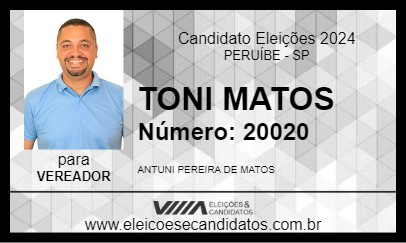 Candidato TONI MATOS 2024 - PERUÍBE - Eleições