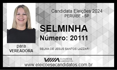 Candidato SELMINHA 2024 - PERUÍBE - Eleições