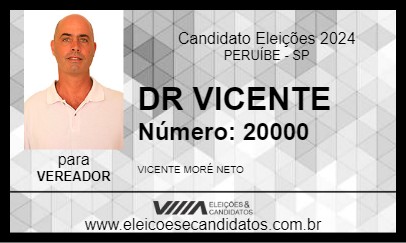 Candidato DR VICENTE 2024 - PERUÍBE - Eleições