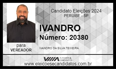 Candidato IVANDRO 2024 - PERUÍBE - Eleições