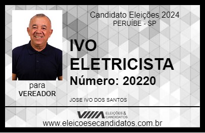 Candidato IVO ELETRICISTA 2024 - PERUÍBE - Eleições