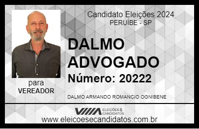 Candidato DALMO ADVOGADO 2024 - PERUÍBE - Eleições