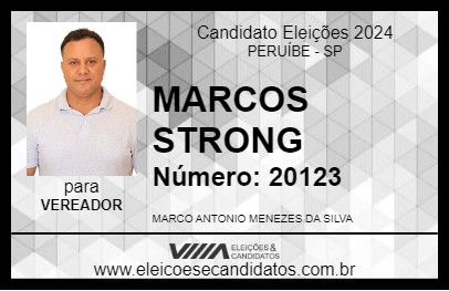 Candidato MARCOS MENEZES 2024 - PERUÍBE - Eleições