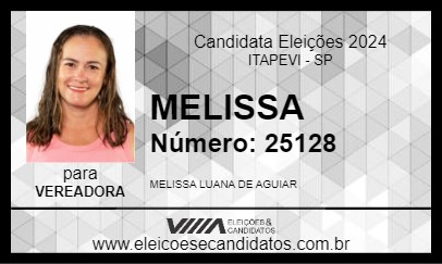 Candidato MELISSA 2024 - ITAPEVI - Eleições