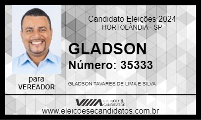 Candidato GLADSON 2024 - HORTOLÂNDIA - Eleições