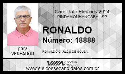 Candidato RONALDO 2024 - PINDAMONHANGABA - Eleições