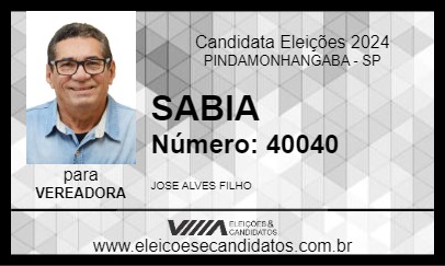 Candidato SABIA 2024 - PINDAMONHANGABA - Eleições