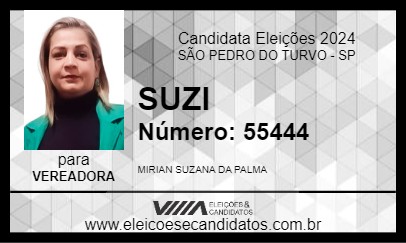 Candidato SUZI 2024 - SÃO PEDRO DO TURVO - Eleições