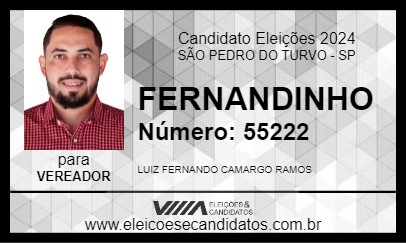 Candidato FERNANDINHO 2024 - SÃO PEDRO DO TURVO - Eleições