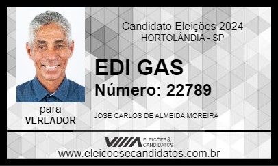 Candidato EDI GAS 2024 - HORTOLÂNDIA - Eleições