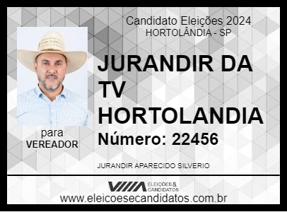 Candidato JURANDIR DA TV HORTOLANDIA 2024 - HORTOLÂNDIA - Eleições