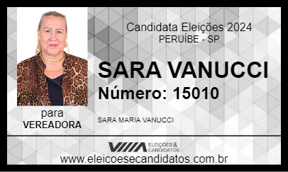 Candidato SARA VANUCCI 2024 - PERUÍBE - Eleições