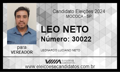 Candidato LEO NETO 2024 - MOCOCA - Eleições