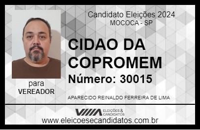 Candidato CIDAO DA COPROMEM 2024 - MOCOCA - Eleições