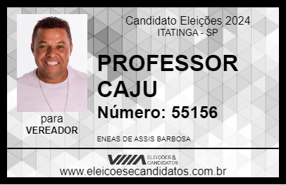 Candidato PROFESSOR CAJU 2024 - ITATINGA - Eleições