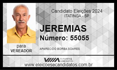 Candidato JEREMIAS 2024 - ITATINGA - Eleições