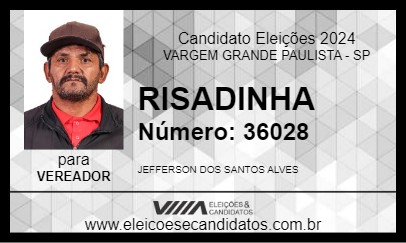 Candidato RISADINHA 2024 - VARGEM GRANDE PAULISTA - Eleições