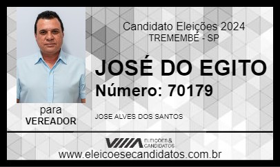 Candidato JOSÉ DO EGITO 2024 - TREMEMBÉ - Eleições