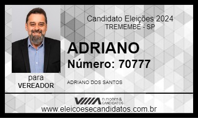 Candidato ADRIANO 2024 - TREMEMBÉ - Eleições