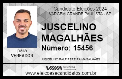 Candidato JUSCELINO MAGALHÃES 2024 - VARGEM GRANDE PAULISTA - Eleições