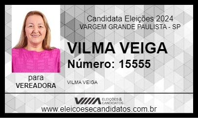 Candidato VILMA VEIGA 2024 - VARGEM GRANDE PAULISTA - Eleições