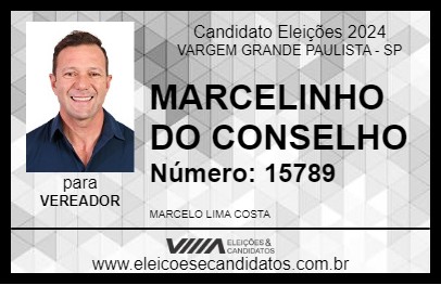 Candidato MARCELINHO DO CONSELHO 2024 - VARGEM GRANDE PAULISTA - Eleições