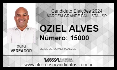 Candidato OZIEL ALVES 2024 - VARGEM GRANDE PAULISTA - Eleições