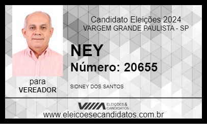 Candidato NEY 2024 - VARGEM GRANDE PAULISTA - Eleições