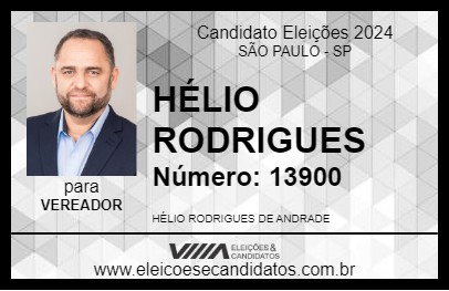 Candidato HÉLIO RODRIGUES 2024 - SÃO PAULO - Eleições