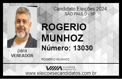 Candidato ROGERIO MUNHOZ 2024 - SÃO PAULO - Eleições