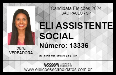 Candidato ELI ASSISTENTE SOCIAL 2024 - SÃO PAULO - Eleições