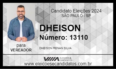 Candidato DHEISON 2024 - SÃO PAULO - Eleições