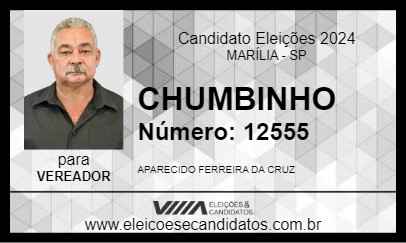 Candidato CHUMBINHO 2024 - MARÍLIA - Eleições