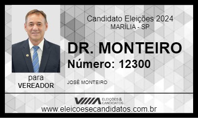 Candidato DR. MONTEIRO 2024 - MARÍLIA - Eleições