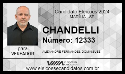 Candidato CHANDELLI 2024 - MARÍLIA - Eleições