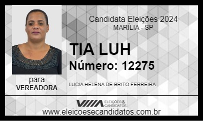 Candidato TIA LUH 2024 - MARÍLIA - Eleições