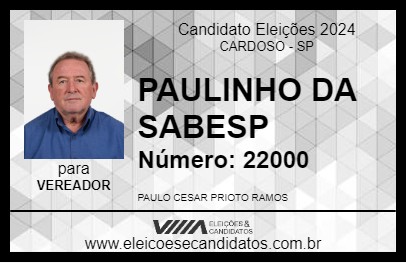 Candidato PAULINHO RAMOS 2024 - CARDOSO - Eleições