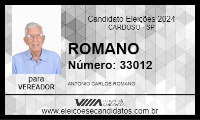 Candidato ROMANO 2024 - CARDOSO - Eleições