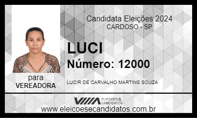 Candidato LUCI 2024 - CARDOSO - Eleições