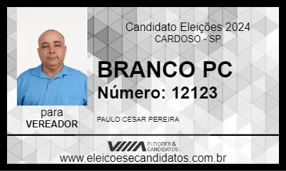 Candidato BRANCO PC 2024 - CARDOSO - Eleições