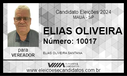 Candidato ELIAS OLIVEIRA 2024 - MAUÁ - Eleições