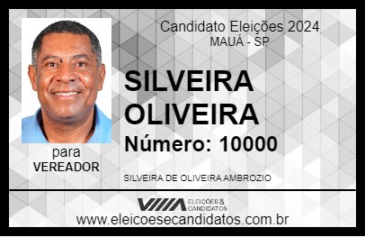 Candidato SILVEIRA OLIVEIRA 2024 - MAUÁ - Eleições