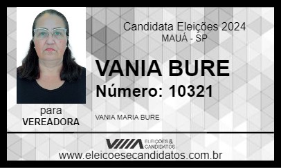 Candidato VANIA BURE 2024 - MAUÁ - Eleições