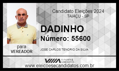 Candidato DADINHO 2024 - TAIAÇU - Eleições