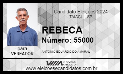 Candidato REBECA 2024 - TAIAÇU - Eleições