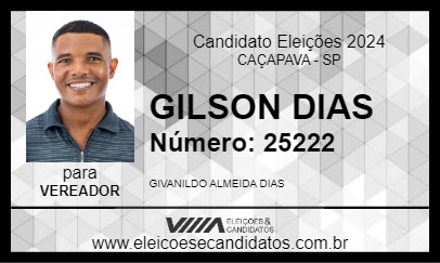 Candidato GILSON DIAS 2024 - CAÇAPAVA - Eleições