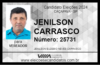 Candidato JENILSON CARRASCO 2024 - CAÇAPAVA - Eleições