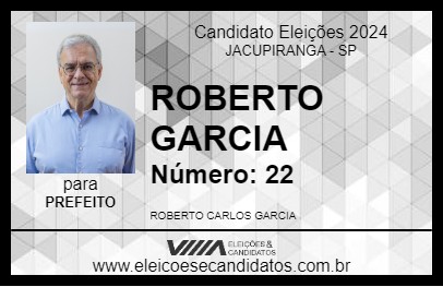 Candidato ROBERTO GARCIA 2024 - JACUPIRANGA - Eleições